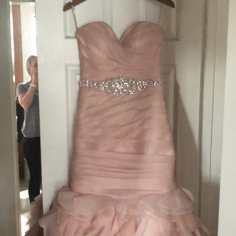 Maggie Sotero Divina blush wedding dress